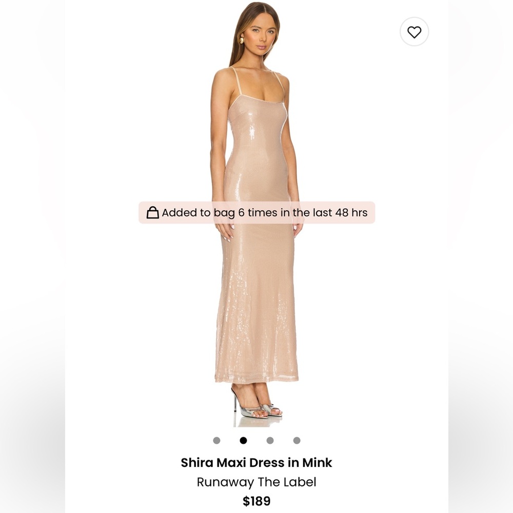 Shira Maxi Dress in Mink - Runaway The Label. Size XS